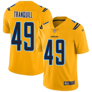 Los Angeles Chargers NFL Football Drue Tranquill Gold Jersey Youth Limited 49 Inverted Legend